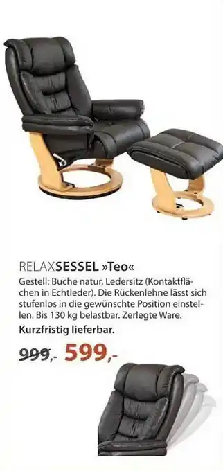 Knutzen Wohnen Relaxsessel teo Angebot