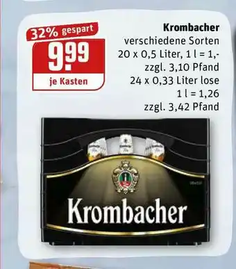 REWE Kaufpark Krombacher Angebot