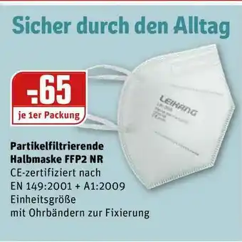 REWE Kaufpark Partikelfiltrierende Halbmaske Ffp2 NR Angebot