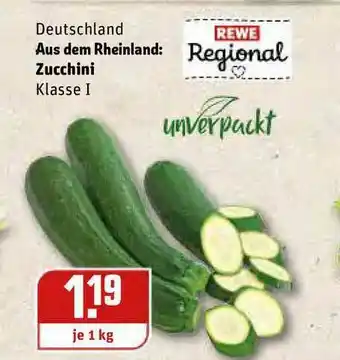 REWE Kaufpark Zucchini Angebot