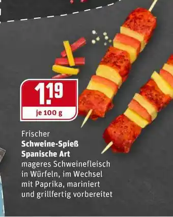 REWE Kaufpark Schweine-spieß Spanische Art Angebot