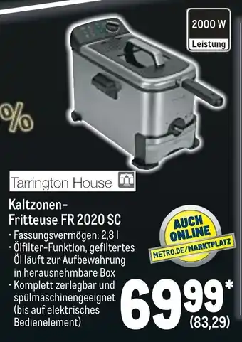 METRO Tarrington House Kaltzonen Fritteuse FR 2020 SC Angebot