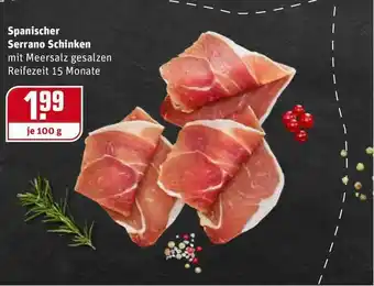 REWE Kaufpark Spanischer Serrano Schinken Angebot