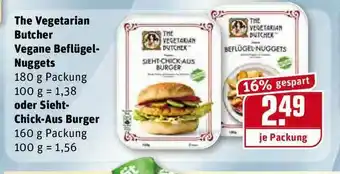 REWE Kaufpark The Vegetarian Butcher Vegane Beflügel-nuggets Oder Sieht-chick-aus Burger Angebot