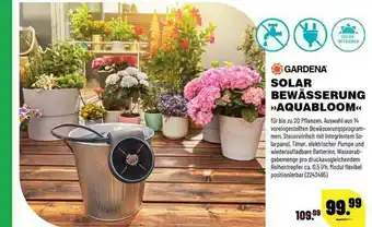 Leitermann Baumarkt Gardena Solar Bewässerung „aquabloom” Angebot