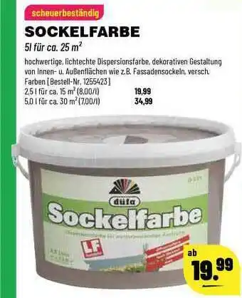 Leitermann Baumarkt Sockelfarbe Angebot