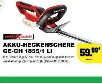 Leitermann Baumarkt Power X-change Akku-heckenschere Ge-ch 1855.1 Li Angebot