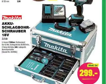 Leitermann Baumarkt Makita Akku-schlagbohrschrauber 18v Angebot