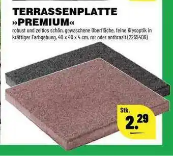 Leitermann Baumarkt Terrassenplatte „premium” Angebot