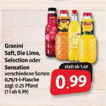 Markant Markt Granini Saft, Die Limo, Selection Oder Sensation Angebot