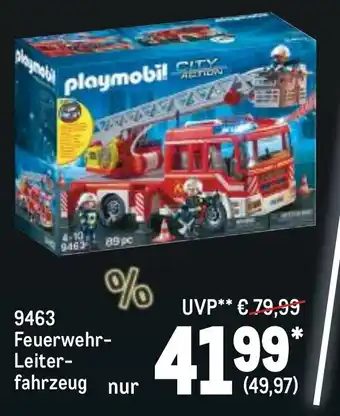 METRO Playmobil 9463 Feuerwehr Leiterfahrzeug Angebot