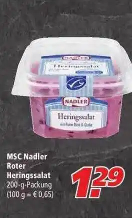 Marktkauf Msc Nadler Roter Heringssalat Angebot