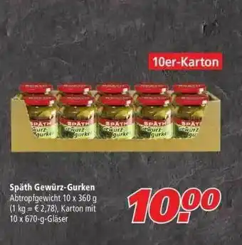 Marktkauf Späth Gewürz-gurken Angebot