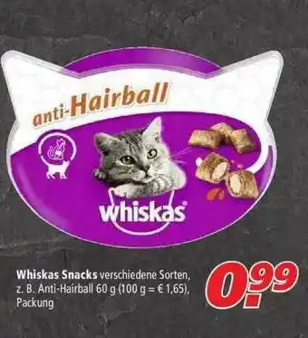 Marktkauf Whiskas Snacks Angebot