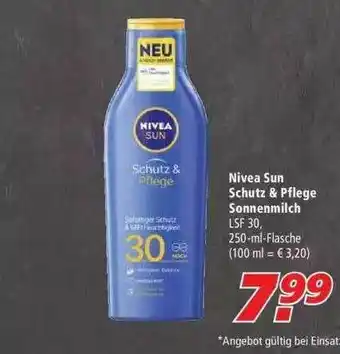 Marktkauf Nivea Sun Schutz & Pflege Sonnenmilch Angebot