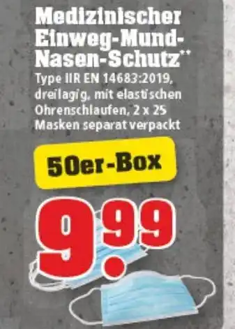 trinkgut Medizinischer Einweg Mund Nasen Schutz Angebot