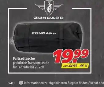 Marktkauf Faltradtasche Angebot