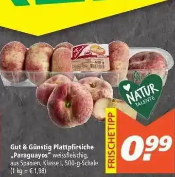 Marktkauf Gut & Günstig Plattpfirsiche „paraguayos” Angebot