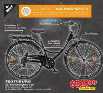 Marktkauf Teutoburg City E-bike Teutoburg Senne 28 Zoll Angebot