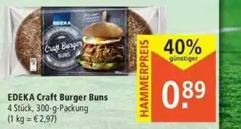 Marktkauf Edeka Craft Burger Buns Angebot