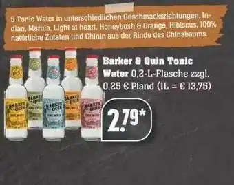 Marktkauf Barker & Quin Tonic Water Angebot