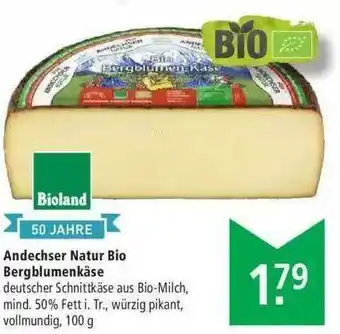 Marktkauf Andechser Natur Bio Bergblumenkäse Angebot