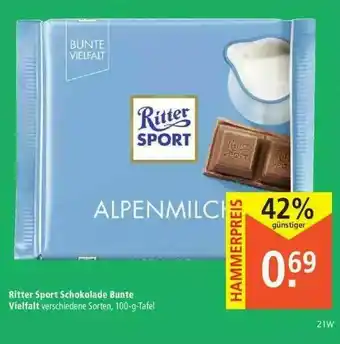 Marktkauf Ritter Sport Schokolade Bunte Vielfalt Angebot