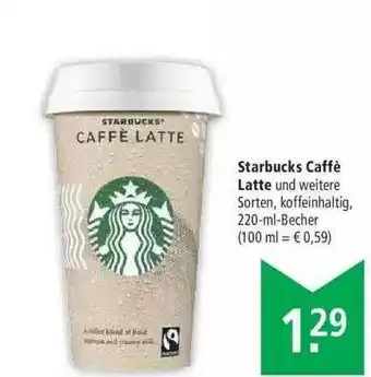 Marktkauf Starbucks Caffè Latte Angebot