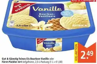 Marktkauf Gut & Günstig Feines Eis Borboun-vanille Oder Fürst-pückler-art Angebot