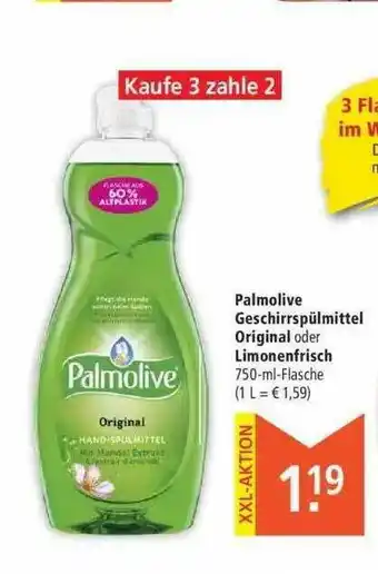 Marktkauf Palmolive Geschirrspülmittel Original Oder Limonenfrisch Angebot