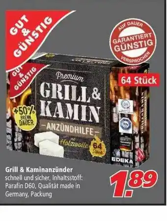 Marktkauf Gut & Günstig Grill & Kaminanzünder Angebot