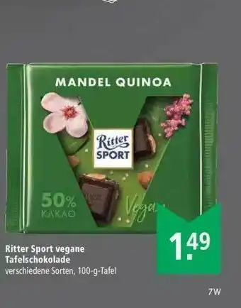 Marktkauf Ritter Sport Vegane Tafelschokolade Angebot