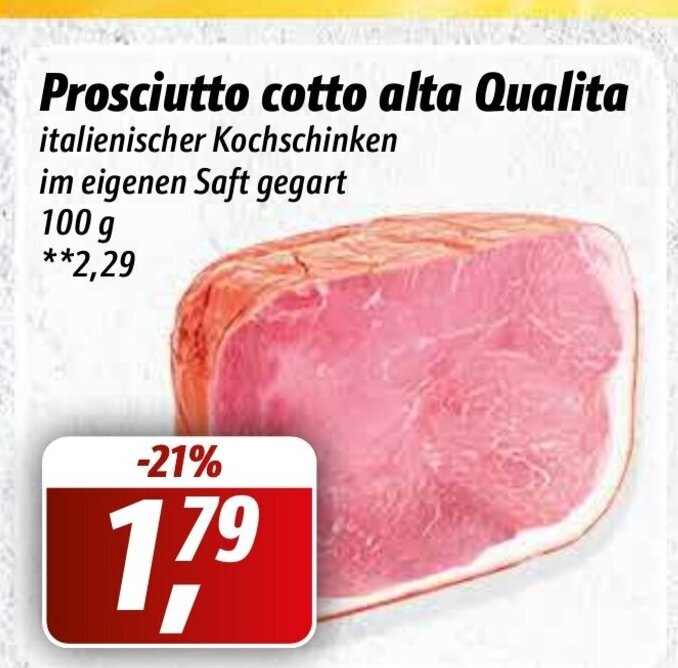 Prosciutto Cotto alta Qualita 100g Angebot bei Simmel