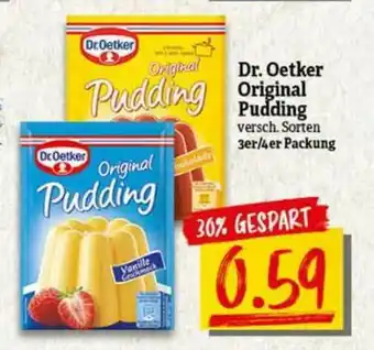 nah & gut Dr Oetker Original Pudding Angebot