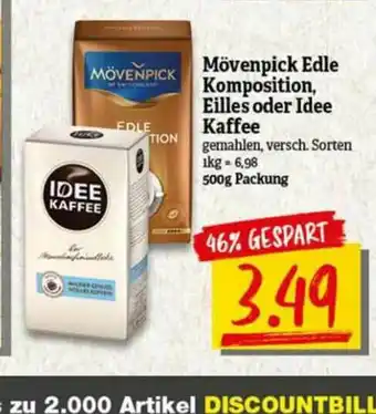 nah & gut Mövenpick Edle Komposition, Eilles Oder Idee Kaffee Angebot