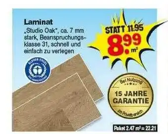 Repo Markt Laminat Angebot