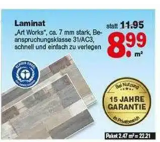 Repo Markt Laminat „art Works” Angebot