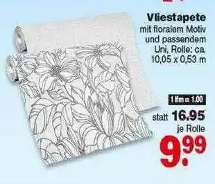 Repo Markt Vliestapete Angebot