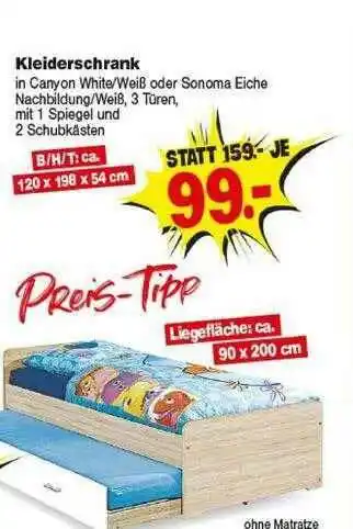 Repo Markt Kleiderschrank Angebot