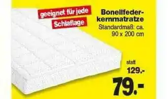 Repo Markt Bonellfederkernmatratze Angebot