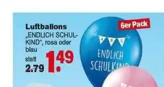 Repo Markt Luftballons „endlich Schulkind” Angebot