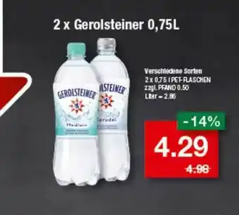 Spar express 2 X Gerolsteiner Angebot