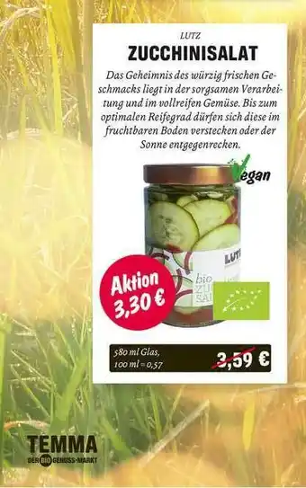 Temma Lutz Zucchinisalat Angebot