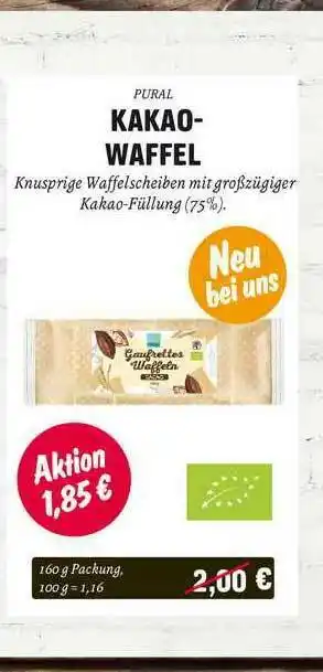 Temma Pural Kakao-waffel Angebot