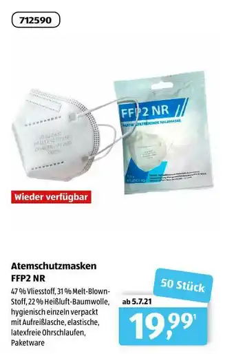 Aldi Süd Atemschutzmasken Ffp2 Nr Angebot