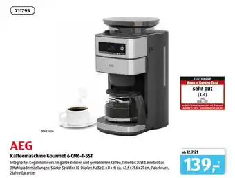 Aldi Süd Aeg Kaffeemaschine Gourmet 6 Cm6-1-5st Angebot