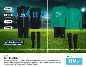 Aldi Süd Alive Kindertrikot-satz Angebot