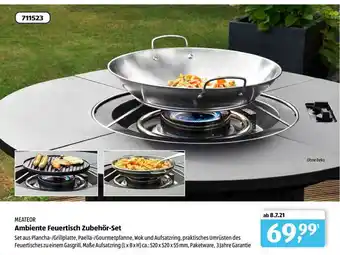 Aldi Süd Meateor Ambiente Feuertisch Zubehör-set Angebot