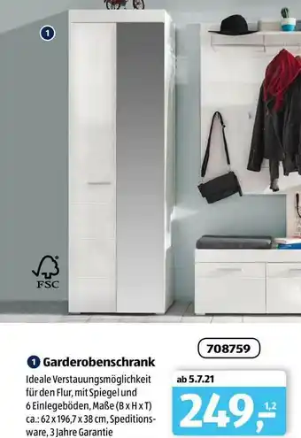 Aldi Süd Garderobenschrank Angebot