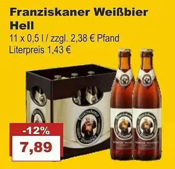 Bilgro Franziskaner Weißbier Hell Angebot